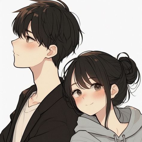 Cute Anime Couple Poses, Cute Anime Couple Moments, Cute Couple Art Doodle, 가족 일러스트, Cute Chibi Couple, Chibi Couple, Couple Moments, Twilight Pictures, Romantic Anime Couples