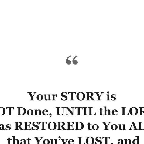 Flore François on Instagram: "Your STORY is not done until the LORD has restored to you ALL that you’ve lost and rewarded you for your faithful endurance! Your BEST chapter has not been written yet because it’s not been lived yet. “And the God of all grace, who called you to His eternal glory in Christ, after you have suffered a little while, will Himself restore you and make you strong, firm, and steadfast.” (1 Peter 5:10)

Follow @officialflore and tag a friend 🫶🏾
.
•
•
•
•
•
•
•
•
•
•
•
•
•
•
•
•
•
•
•
•

#jesus
#god
#bible
#faith
#jesuschrist
#christianity
#church
#bibleverse
#christ
#prayer
#jesuslovesyou
#jesusisking
#jesussaves
#jesusfreak
#godisgood
#holyspirit
#gospel
#hope
#worship
#blessed
#grace
#peace
#trustgod
#encouragement
#wordofgod
#biblestudy
#jesusfirst
#christianquo 1 Peter 5 10, Peter 5 10, God Bible, Reward Yourself, 1 Peter, Jesus Saves, Jesus Loves You, Tag A Friend, Christian Life