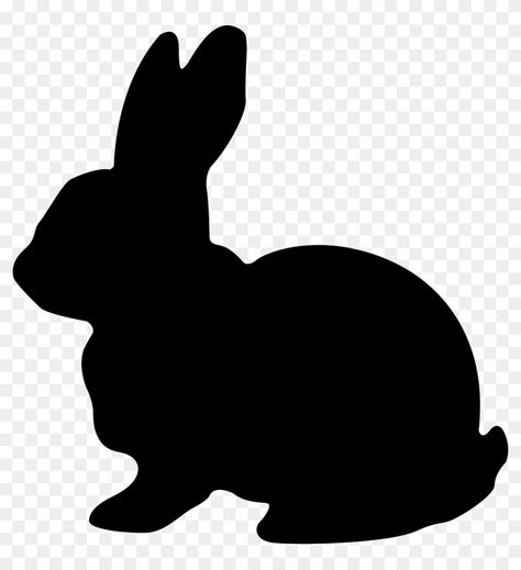 Rabbit Sillouhette, Rabbit Svg Free, Rabbit Free Printable, Cute Rabbit Clipart, Rabbit Clipart, Art Rabbit, Rabbit Silhouette, Crochet Graphs, Wild Rabbit