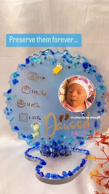 Newborn Resin Ideas, Resin Art Baby Keepsake, Resin Baby Keepsake, Mommy Loves You, Baby Boy Photos, Resin Ideas, Birth Stories, Resin Craft, Diy Resin Art