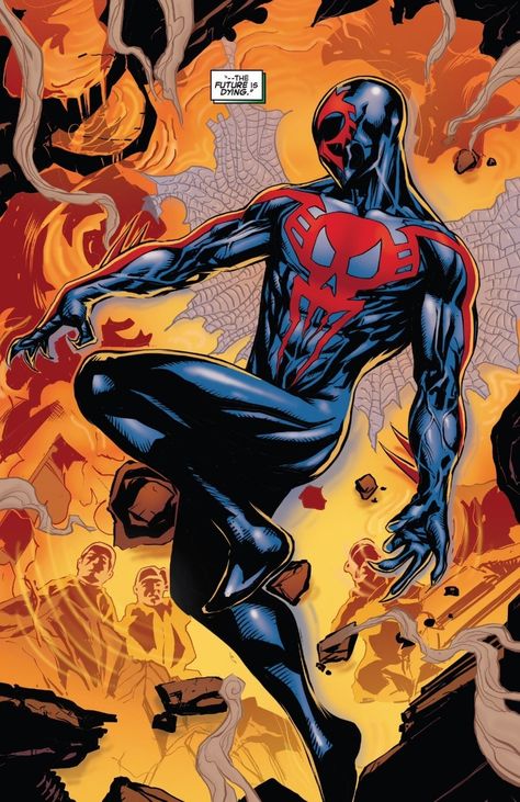 Spiderman 2099 by Patrick Gleason Marvel 2099, Venom Carnage, Comics Anime, Marvel Spiderman Art, Marvel Comic Universe, Spiderman Comic, Marvel Comics Art, Man Vs, Marvel Vs