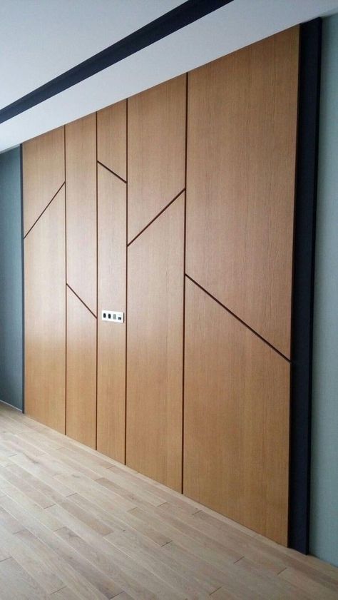 Geometric Wall Paneling, Tv Backdrop Design Tv Walls, Wood Wall Paneling Modern, Wooden Panel Design, Plywood Wall Paneling, Wall Cladding Interior, Wooden Wall Cladding, Wall Cladding Designs, Wooden Wall Design