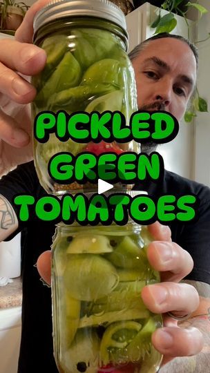 8.6K views · 385 reactions | Need a way to use up some end of season green tomatoes?Try these green tomato fridge pickles. #garden #gardening #canning #pickles | Dirty Punk Gardening Fridge Pickles, Pickled Green Tomatoes, Canning Pickles, Green Tomatoes, Fermented Foods, Pickles, Tomatoes, Canning, Green