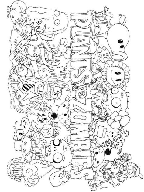 Plants Vs Zombies Coloring Pages, Zombie Vs Plants, Zombies Coloring Pages, Plantas Vs Zombies, Best Plants, Plants Vs Zombies, Printable Coloring Pages, Printable Coloring, Coloring Page