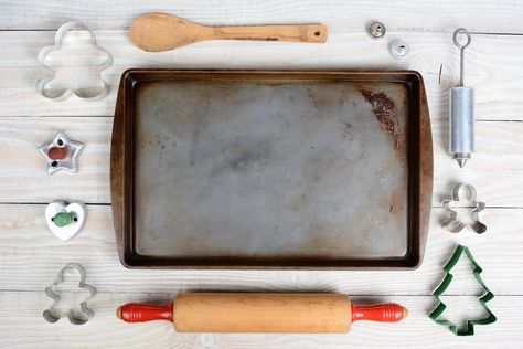 How To Clean Cookie and Baking Sheets - The Maids Clean Cookie Sheets, Cookie Sheet Pan, Cleaning With Hydrogen Peroxide, Cleaning Baking Sheets, Silicone Baking Sheet, Sheet Pans, Cookie Sheets, Oven Cleaner, Baking Classes