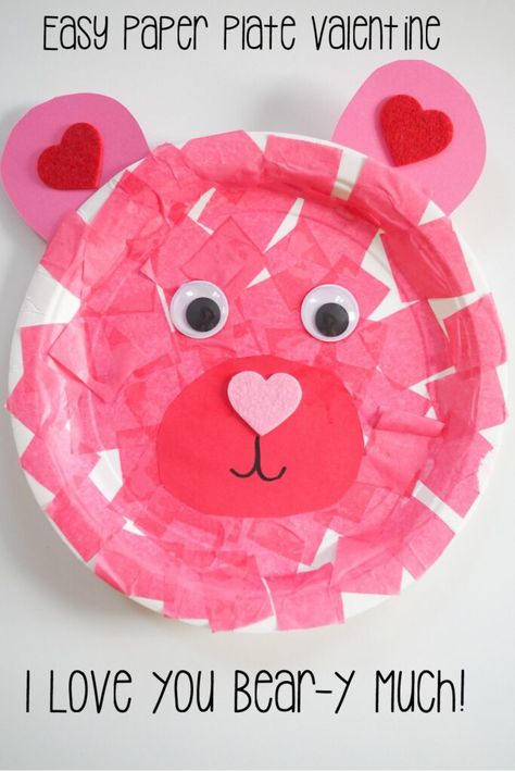 Toddler Craft Valentines Day, Paper Plate Crafts For Kids Valentine, Hearts Crafts For Toddlers, Valentines Paper Plate Crafts, Valentines Arts And Crafts For Preschool, Vale Tines Day Crafts For Kids, Valentines Art For Preschoolers, Valentines Day Pre K Crafts, Paper Plate Valentine Craft