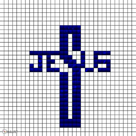 Bible Pixel Art, Christian Perler Beads, Christian Perler Bead Patterns, Christian Pixel Art, Cross Pixel Art, Pixel Quilting, Graph Paper Designs, Graph Crochet, Easy Pixel Art