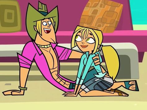 Total Drama Bridgette And Geoff, Geoff And Bridgette, Bridgette Total Drama, Total Drama World Tour, Warner Bros Cartoons, Drama Total, Having No Friends, Drama Island, Total Drama Island