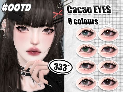 The Sims Resource - 333-Cacao eyes Sims 4 Female Eyes Cc, Sim4 Cc Eyes, Sims 4 Cc Eye Contacts, Sim4 Eyes, The Sims 4 Mods Eyes, Sims 4 Contacts, Sims 4 Cc Eyes Color, Sims4 Eyes, Ts4 Eyes