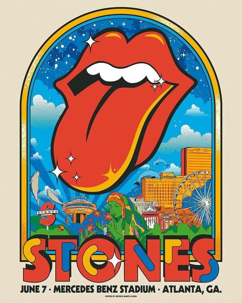 @george_manta A dream come true and a huge honor to be able to present my poster for @therollingstones and their Hackney Diamonds Tour ‘24! There are prints and t-shirts in the official merch. ❤️ #stones #rollingstones Rolling Stones Poster, Diamond City, Rock Posters, Tour Posters, A Dream Come True, Music For Kids, Some Girls, Cool Posters, Classic Rock