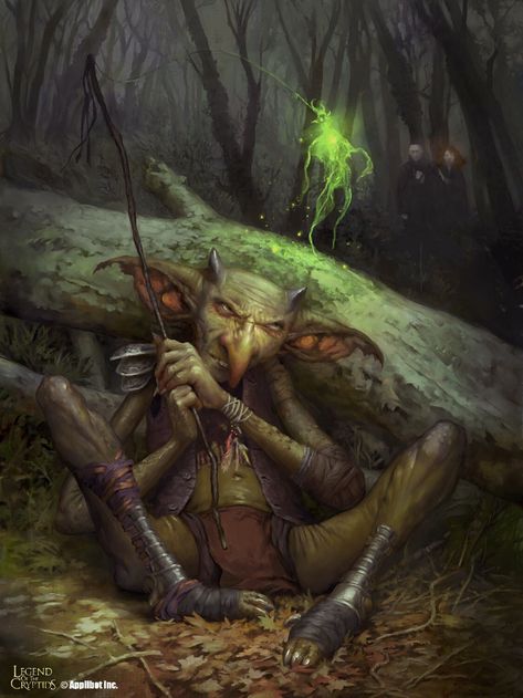 ArtStation - Jasamasu Forest Goblin (r), Simon Dominic Brewer Forest Goblin, Creature Illustration, Legend Of The Cryptids, Simon Dominic, Beast Creature, Dragon Artwork Fantasy, Forest Creatures, Dungeons And Dragons Homebrew, Fantasy Monster