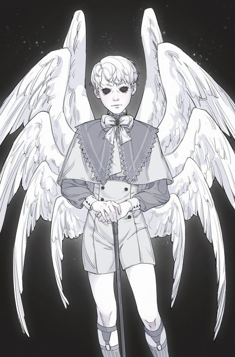 Angel Demon, Demon Wings, Male Angel, Indie Comic, Heaven Art, Angel Drawing, Comic Manga, Demon Art, Manga Artist