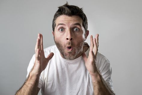 Young attractive man astonished amazed in shock surprise face expression and sho , #SPONSORED, #astonished, #amazed, #man, #Young, #attractive #ad Surprise Face Expression, Emotion Photo, Shocked Expression, Surprise Face, Business Card Design Inspiration, In Shock, Face Expressions, Photo Posters, Business Card Design