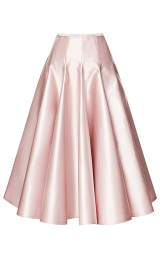 Pink Pleated Skirt, Pretty Skirts, Aline Skirt, فستان سهرة, Line Skirt, Satin Skirt, Pink Skirt, Skirt Design, Pink Satin