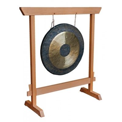 Can paint and decorate youself by hand... evil eye, io project logo.. stars and moon. Wooden Gong Stand - Small Gong Stand, Healing, China