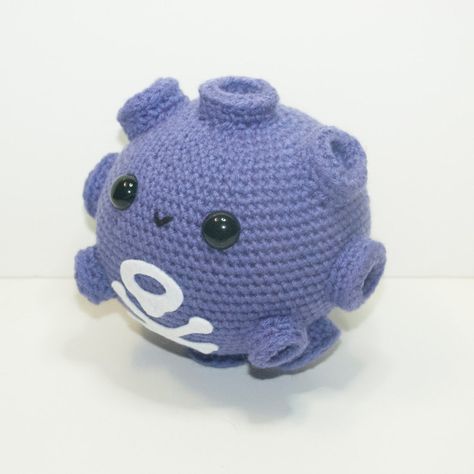 Koffing by Heartstringcrochet.deviantart.com on @deviantART Pokémon Crochet, Amigurumi Collection, Deviantart Pokemon, Pokemon Amigurumi, Pokemon Crochet, Pokemon Crochet Pattern, Crochet Pokemon, Pokemon Pattern, Pokemon Craft