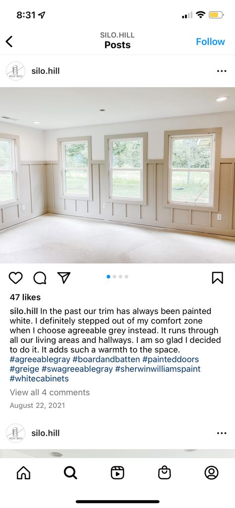 Agreeable Grey Board And Batten, Agreeable Gray Board And Batten, Gray Board And Batten, Agreeable Gray Sherwin Williams, Sherwin Williams Gray, Agreeable Gray, Ormond Beach, Board And Batten, Painted Doors