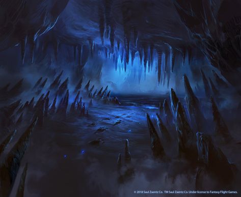 ArtStation - LotR Card Illustrations, Nele Diel Dark Cave, Drawing Examples, Location Inspiration, Fantasy City, Dnd Art, Fantasy Setting, Fantasy Places, Fantasy Map, Fantasy Art Landscapes