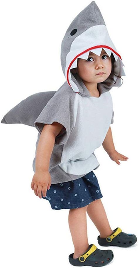 Amazon.com: EraSpooky Shark Short Hoodie for Kids Boys Toddler Shark Costume Halloween Animal Outfit Short Sleeve : Clothing, Shoes & Jewelry Toddler Shark Costume, Onda Disco, Group Fancy Dress, Shark Halloween Costume, Hoodie Halloween Costumes, Shark Baby Costume, Cartoon Fancy Dress, Halloween Costume For Kids, Shark Halloween