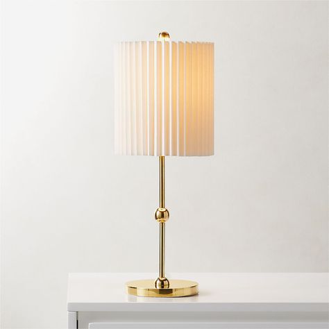 Modern Table Lamps: Bedside Lamps, Desk Lamps and Lamp Shades | CB2 House Lamp, Brass Table Lamp, Brass Patina, French Architecture, Brass Pendant Light, Table Lamps For Bedroom, Pretty Decor, Brass Table, Brass Table Lamps