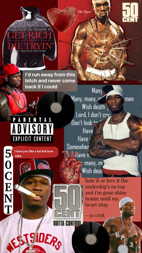 Music Wallpaper 90s, 50 Cent Collage, 50cent Aesthetic, 50 Cent Wallpaper Aesthetic, 90s Rap Wallpaper, 50cent Wallpaper, 50 Cent Aesthetic, 50 Cent Poster, 50 Cent Wallpaper