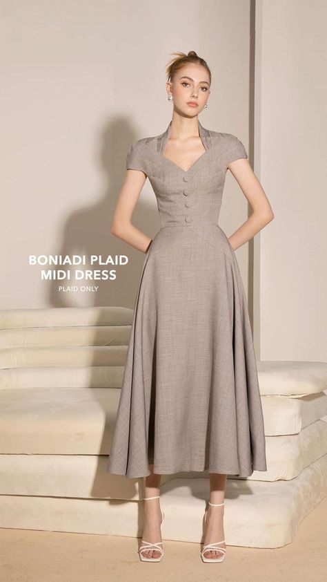 Modest Midi Dresses, Trendy Dresses 2024, Modest Elegant Outfits Classy, Elegant Midi Dress Classy, Elegant Dresses Classy Vintage, Floral Pattern Dress, Cotton Midi Dress, Modest Fashion Outfits, Fashion Mistakes