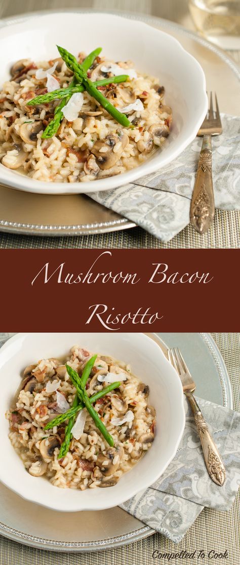 Mushroom Bacon Risotto, Bacon And Mushroom Risotto, Cooking Mushrooms, Bacon And Mushroom, Bacon Risotto, Mushroom Bacon, Oyster Mushroom, How To Cook Mushrooms, Mushroom Gravy