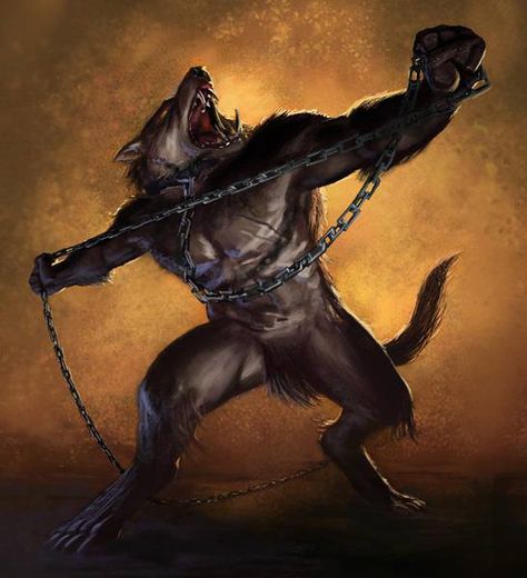 These chains hold nothing Chained Wolf, Chain Monster Art, Chained Wolf Art, Werewolf Love Human, Alpha Werewolf Fantasy Art, Alpha Werewolf, Alpha Wolf, Wolf Images, Werewolf Coming Out Meme