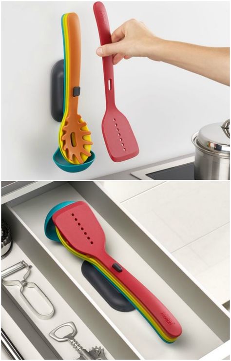 Joseph Joseph launches new range of space-saving kitchenware Space Saving Gadgets, Joseph Joseph Kitchen Products, Portable Gadgets, Camp Cookware, Kitchen Organizing Ideas, Electric Skillet Recipes, Cookware Design, Kitchenware Design, New Kitchen Gadgets