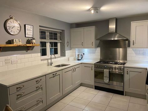 Dulux Warm Pewter 50BG 38/011 kitchen cabinets Dulux Kitchen Cabinets Paint Colors, Dulux Silver Tea Set, Grey Kitchen Units What Colour Walls, Dulux Kitchen Paint Colour, Dulux Timeless Grey, Dulux Warm Pewter, Dulux Kitchen Paint, Dulux Grey Paint, Dulux Grey