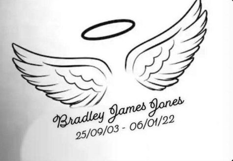 Name Tattoos Memorial, Angel Watching Over Me Tattoo, Remeberance Tattoos Dad, Rip Tattoos For Men Memories, Angel Memorial Tattoos, Hands Drawing Tattoo, Simple Memorial Tattoos, Tattoos Memorial, Rip Tattoos For Dad