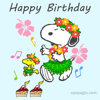 Snoopy Happy Birthday Gif, Snoopy Birthday Gif, Snoopy Birthday Images, Happy Birthday Snoopy, Summer Snoopy, Snoopy Holidays, Snoopy Videos, Birthday Snoopy, Snoopy Happy Dance