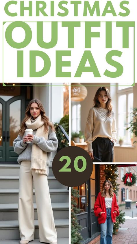 Holiday Outfits for Women Woman’s Christmas Party Outfit, Holiday 2024 Fashion Trends, Holiday Outfits 2024, Xmas Outfits Women, Christmas Eve Outfits, Classy Christmas Outfit, Christmas Outfit Ideas For Women, Trendy Christmas Outfits, Christmas Attire