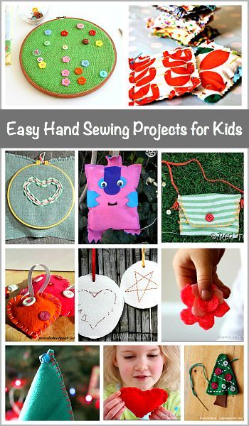 Easy Hand Sewing Projects for Kids: Lots of great beginner sewing projects that make great homemade gifts! Hand Sewing Projects For Kids, Easy Hand Sewing Projects, Easy Hand Sewing, Beginner Sewing Projects, Hand Sewing Projects, Beginner Sewing, Beginner Sewing Projects Easy, Sewing Projects For Kids, Sewing Projects For Beginners