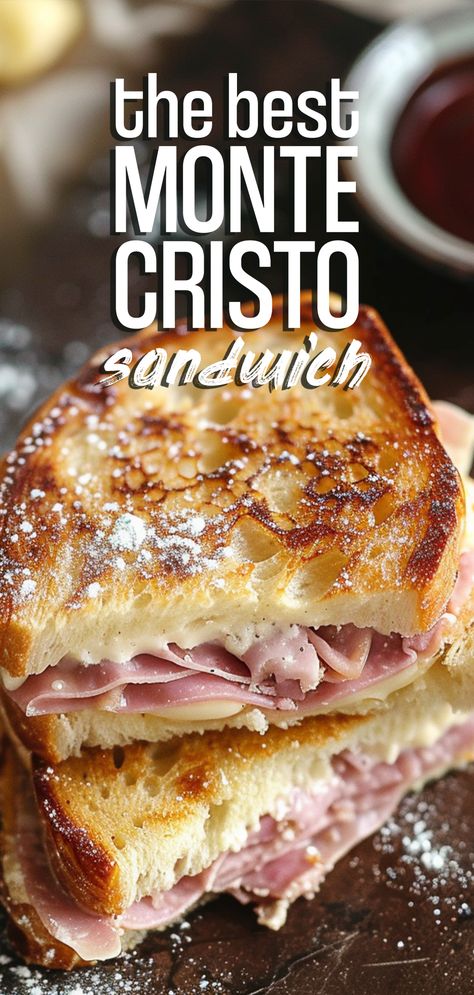 Monte Cristo Sandwich [20 Minutes] – Chasety Monte Cristo Sandwich Easy, Monte Cristo Breakfast Sandwich, Monte Carlo Sandwich, Homemade Monte Cristo, Turkey Monte Cristo Sandwich, Baked Monte Cristo Sandwich, Monte Christo Sandwiches Recipe, Montecristo Sandwich Recipe, Easy Monte Cristo Sandwich