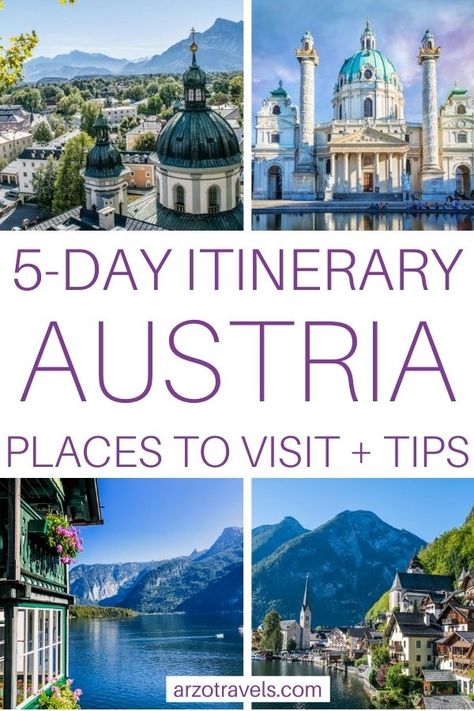 5 Days In Vienna, Trip To Austria, 5 Day Trip Europe, Vienna Travel Tips, Austria Travel Places To Visit, Austria Itinerary, Gelato In Italy, Austria Travel Guide, Travel Austria