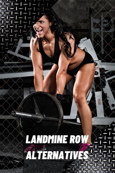 Landmine Rows are a great exercise, but sometimes they're just not an option. Here are the best Landmine Row alternatives to develop a strong back. Landmine Back Exercises, Landmine Exercises, Back Exercise, Land Mine, Strong Back, Back Exercises, Workout Motivation, Bench Press, Muscle Groups