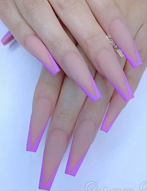 Coffin Nails Designs Summer, Coffin Nails Matte, Purple Acrylic Nails, Matte Nails Design, Cute Acrylic Nail Designs, Long Acrylic Nails Coffin, Coffin Nails Long, Acrylic Nails Coffin Short, Pink Acrylic