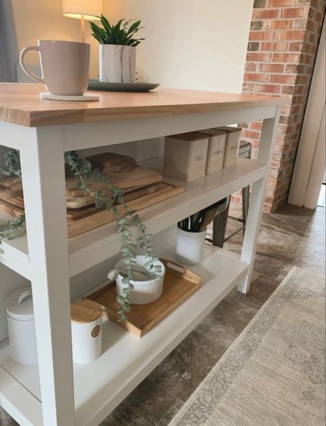 Open Shelves Kitchen Island, Kitchen Island With Open Storage, Open Island Storage Ideas, Open Shelving Island Kitchen, Kitchen Island Shelf Ideas, Kitchen Island Shelf Styling, Open Kitchen Island Storage, Amazon Kitchen Island, Island Open Shelving