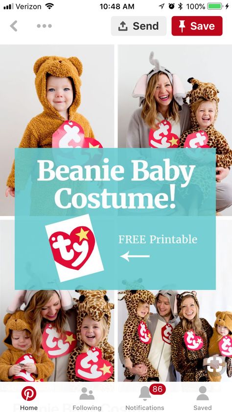 Warm Costume Ideas, Beanie Baby Costume, Beanie Baby Costumes, Warm Halloween Costumes, Diy Beanie, Halloween Costumes For Baby Boy, Diy Baby Costumes, Cute Couples Costumes, Babys 1st Halloween