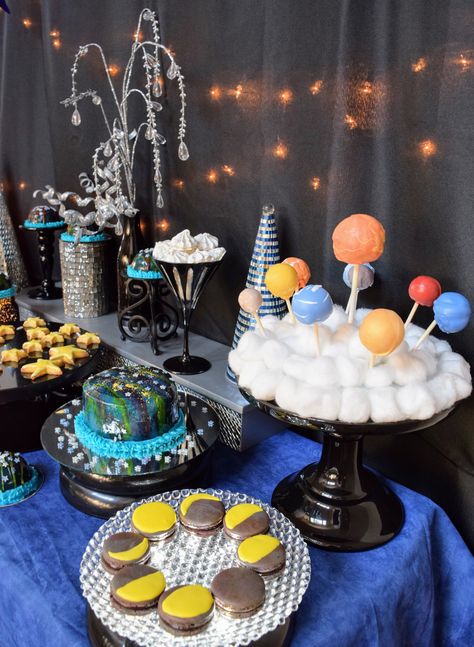 Galaxy Theme Desserts Galaxy Jello Shots, Homecoming 2024, Senior Graduation Party, Party Dessert Table, Galaxy Theme, Wedding After Party, Dessert Display, Senior Graduation, Jello Shots