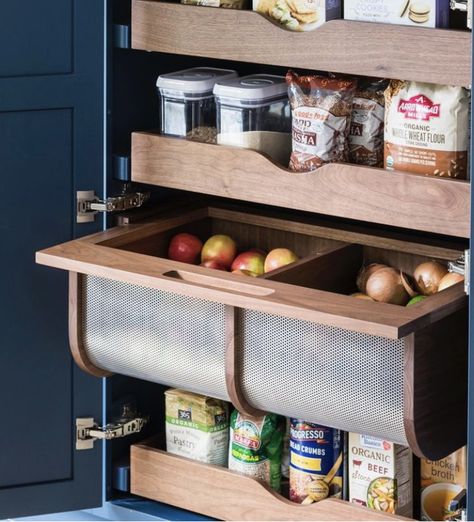 Pantry For Appliances, Kitchen Storage Organization Ideas, Bread Drawer, Best Kitchen Storage, Vegetable Storage Bin, Sarah Robertson, Storage Organization Ideas, Cleaning Cabinets, Drawer Organization