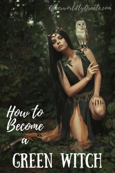 Learn how to become a green witch in 8 essential steps! Green Witch Aesthetic Fashion, Voodoo Aesthetic, Witch Aesthetic Fashion, Green Witch Aesthetic, Wicca Altar, Hubble Bubble, Nature Witch, Green Witchcraft, Folk Magic