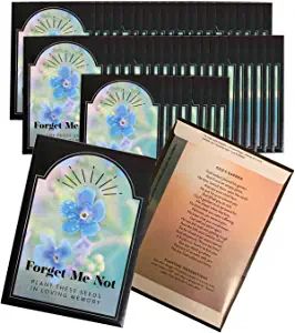 Memorial Seed Packets, Gardenia Plant, Forget Me Not Seeds, Memorial Favors, Seed Packets Favors, American Meadows, Seed Pack, In Memory Of Dad, Poems Beautiful