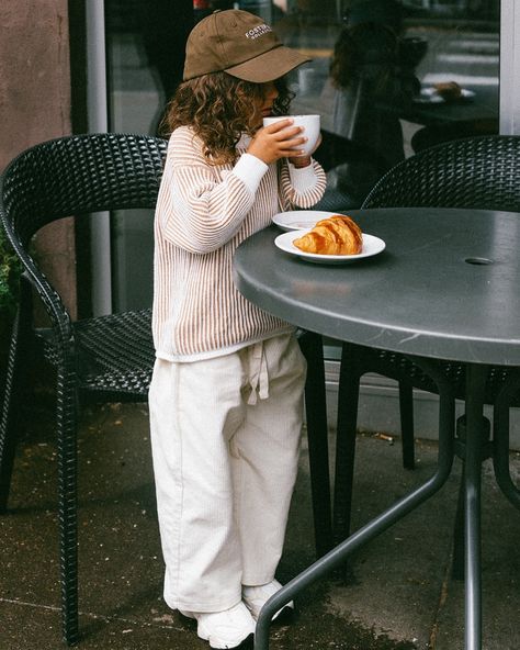 Cord pants with our fawn knit (runs small size up) Blue Honey, Kid Outfits, Corduroy Material, Cords Pants, Winter Pants, Timor Leste, Kids Style, Fitted Sweater, Caicos Islands