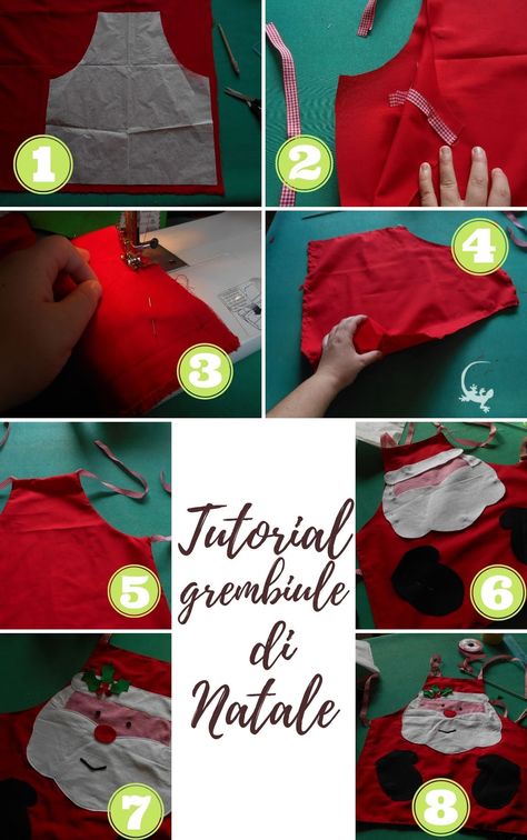 Grembiule di Babbo Natale / Cartolelya Craft Blog, Apron