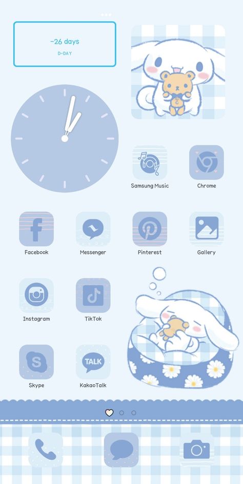 Cinamonroll Wallpaper Aesthetic, Cinamoroll Theme Phone, Iphone Kawaii Theme, Cute Themes For Phone App, Cinnamon Roll Phone Theme, Cinnamoroll Iphone Theme, Cute Aesthetic Phone Theme, Cinnamoroll Ios14 Layout, Cinnamoroll Widget Icon