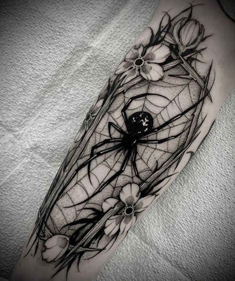 Edgy Tattoo Designs, Guillotine Tattoo, Tattoo Art Ideas, Edgy Tattoo, Spider Web Tattoo, Inner Bicep Tattoo, Tattoos Infinity, Web Tattoo, Goth Tattoo