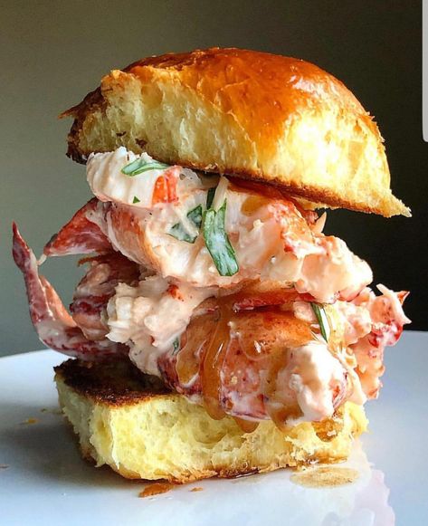 Seafood Sliders, Seafood Sandwich, Seasoned Fries, Bistro Food, Lobster Recipes, Lobster Roll, Private Chef, The Anchor, Wrap Sandwiches