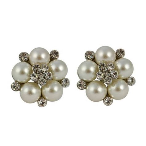 Audrey Hepburn Clip On Pearl Earrings Mina Marlena, Sophie Suchan, Pearl Jewelery, Simple Elegant Jewelry, 1940s Clothing, Mother Of The Bride Gifts, Kelsey Simone, Chanel Oberlin, Diamante Earrings